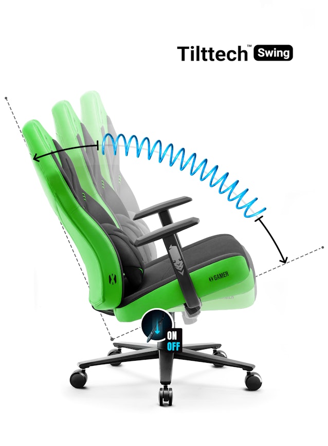 Ігрове комп'ютерне крісло Diablo X-Gamer 2.0 Normal Size: Green emerald