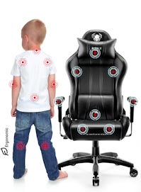 Chaise pour Enfants Diablo X-One 2.0 Taille Kids: Noire-Noire