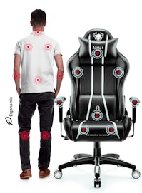 Chaise de gaming Diablo X-One 2.0 Taille Normale: Noire-Blanche