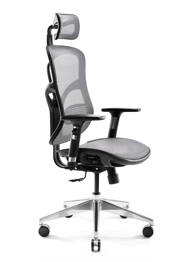 Fotel ergonomiczny DIABLO V-BASIC: czarno-szary