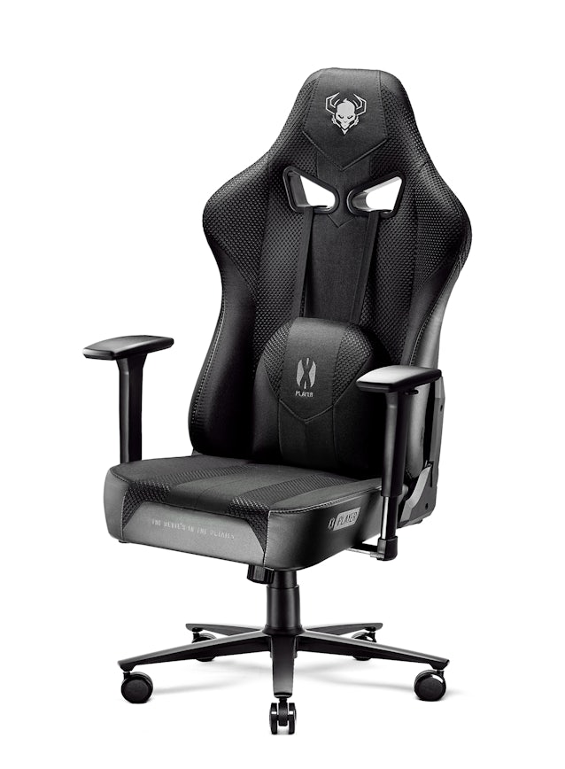 Ігрове комп'ютерне крісло з тканини Diablo X-Player 2.0 Normal Size: чорне