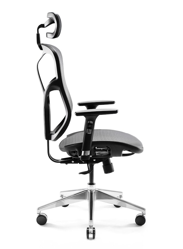 Ergonomischer Stuhl DIABLO V-BASIC: Schwarz-Grau