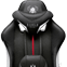Fotel gamingowy Diablo X-Player 2.0 materiałowy Normal Size: Biało-czarny