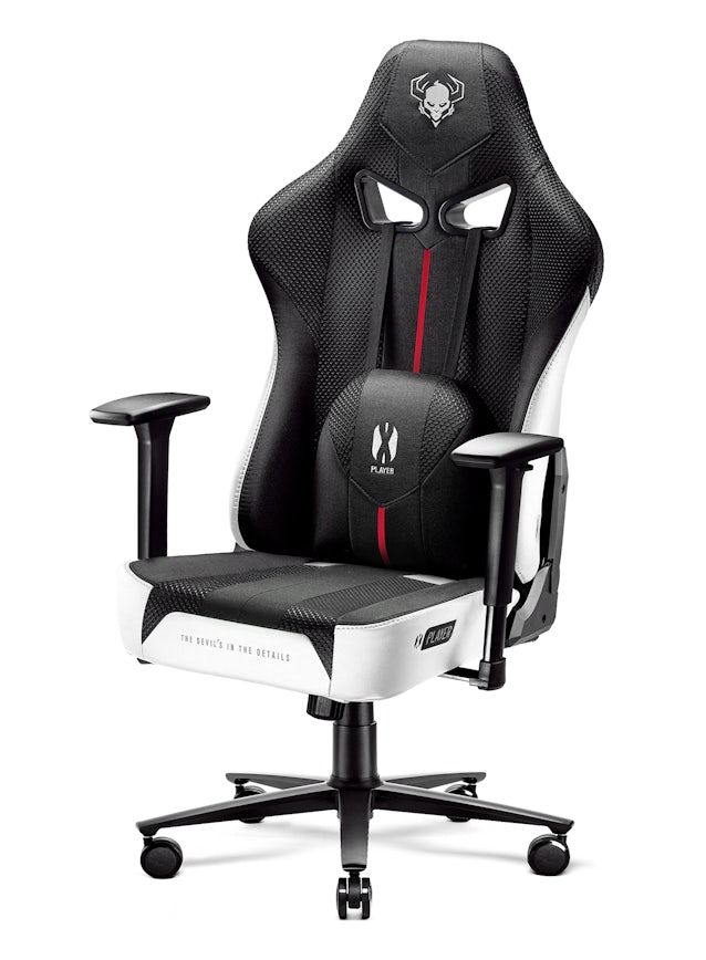 Gaming Chair Diablo X-Player 2.0 Textile King Size: white-black