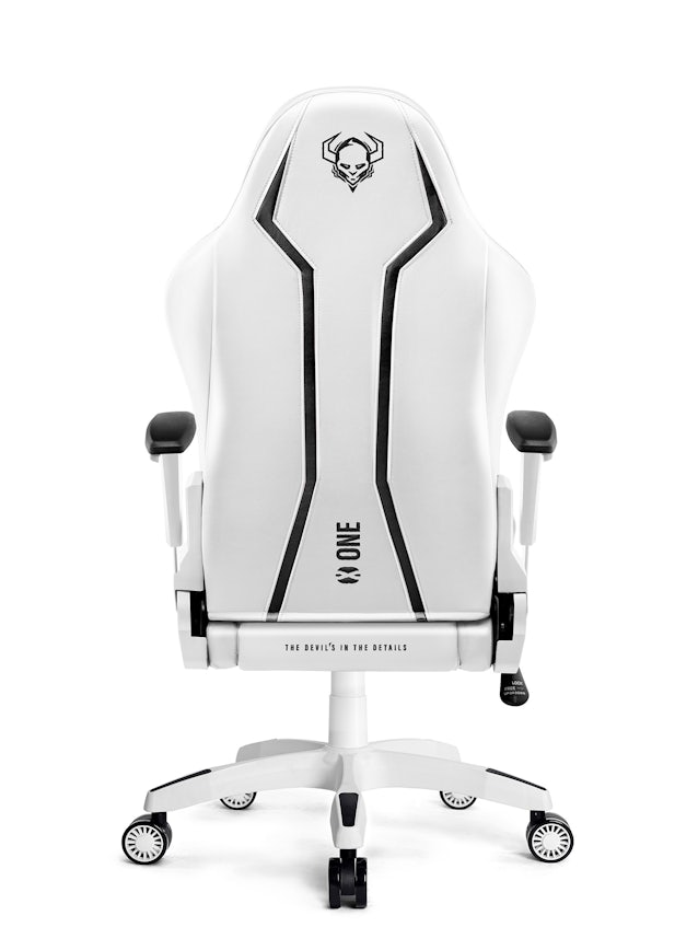 Ігрове Комп'ютерне Крісло Diablo X-One 2.0 Normal Size: Біло-Чорне 