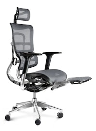 Fotel ergonomiczny DIABLO V-MASTER: czarno-szary