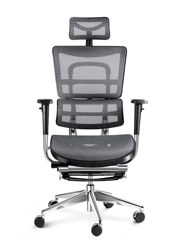 Kancelárska ergonomická stolička DIABLO V-MASTER: čierno-šedá Diablochairs