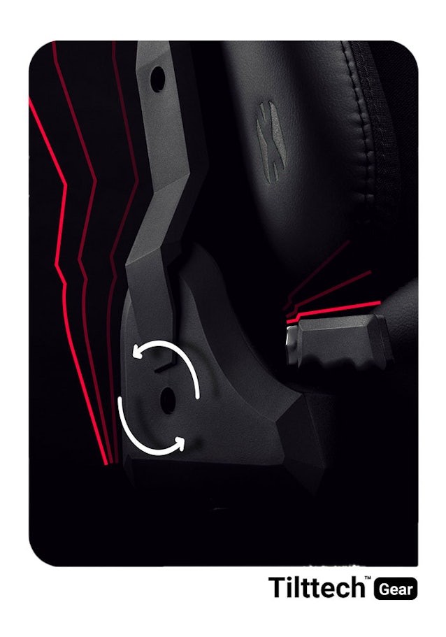 Chaise de gaming Diablo X-Player 2.0 en tissu Taille Normale: Noire-Noire