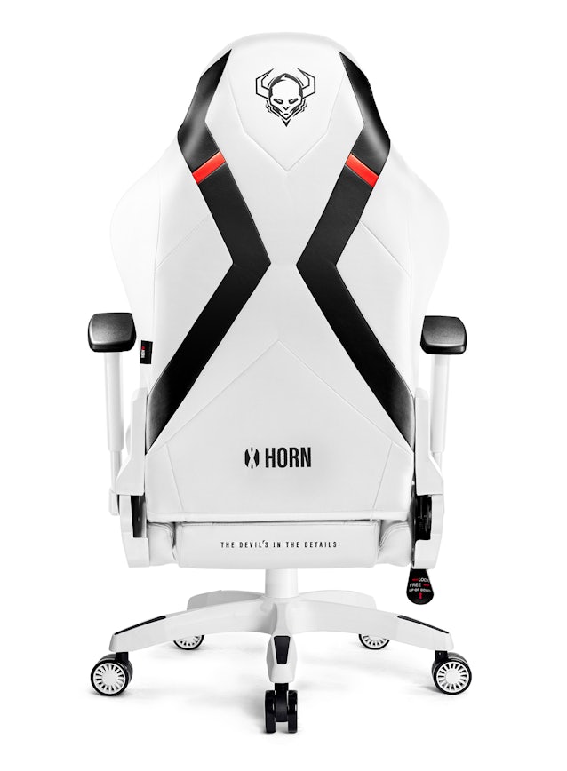 Chaise de gaming Diablo X-Horn 2.0 Taille King: Blanche-Noire