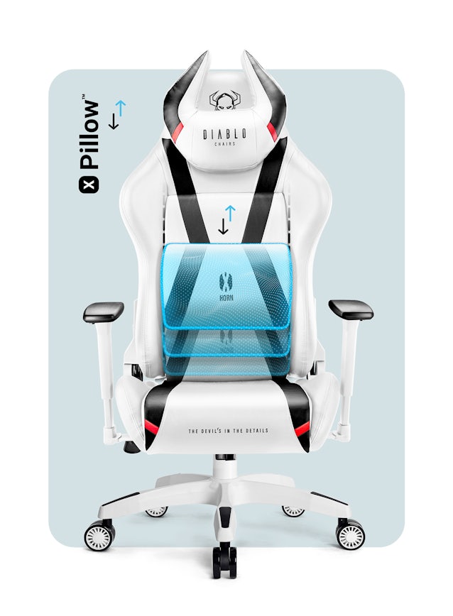 Kid's Chair Diablo X-Horn 2.0 Kids Size: white-black