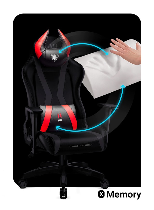 Kid's Chair Diablo X-Horn 2.0 Kids Size: black-red