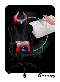 Diablo X-Horn 2.0 forgatható gamer szék gyerekeknek Kids Size: Fekete-piros Diablochairs