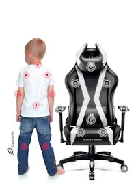 Chaise pour Enfants Diablo X-Horn 2.0 Taille Kids: Noire-Blanche 