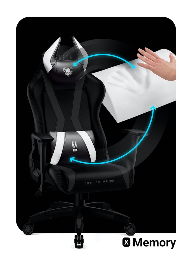 Kid's Chair Diablo X-Horn 2.0 Kids Size: black-white