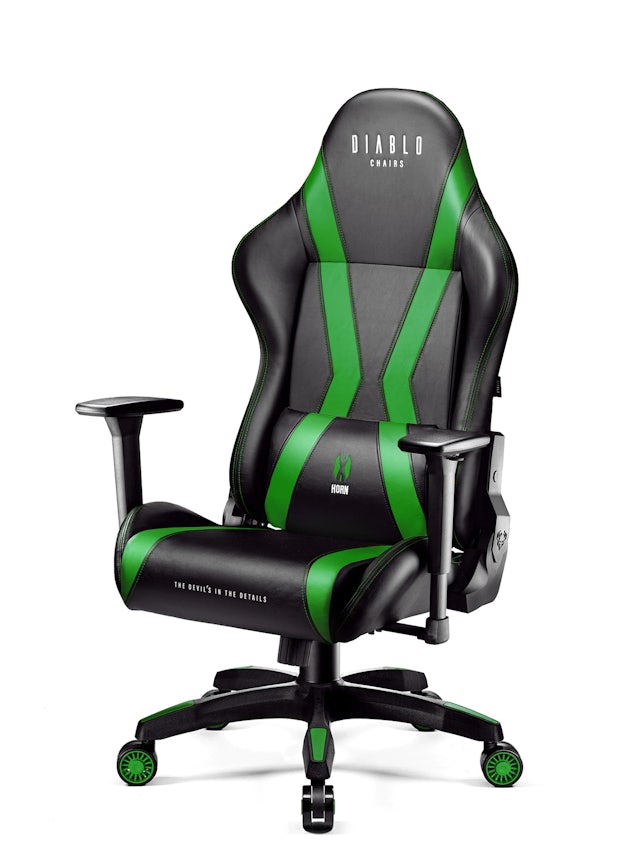 Ігрове комп'ютерне крісло Diablo X-Horn 2.0 Normal Size: чорно-зелене
