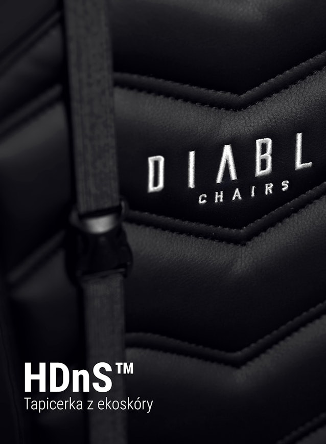 Fotel gamingowy Diablo X-Ray Normal Size: Czarno-szary