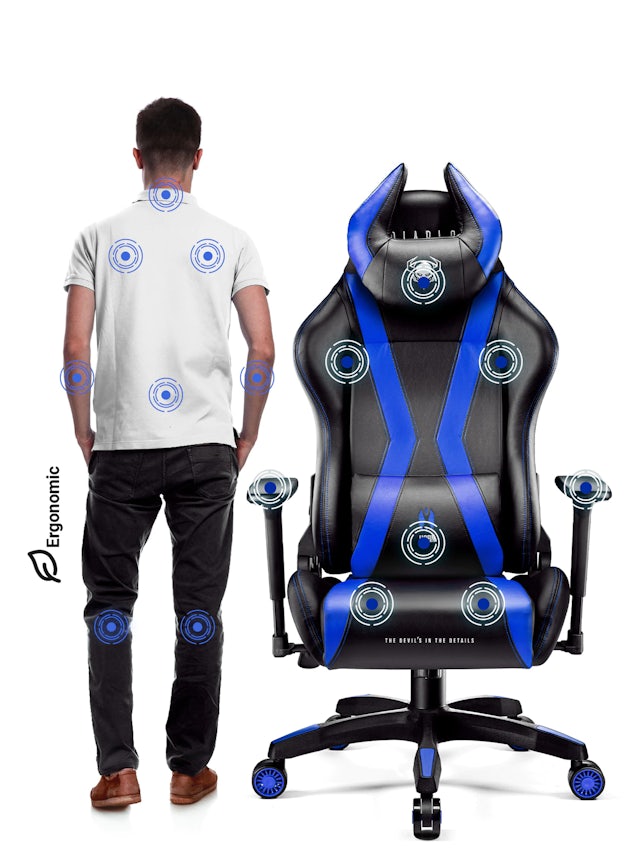 Gaming ChairDiablo X-Horn 2.0 Normal Size: black-blue