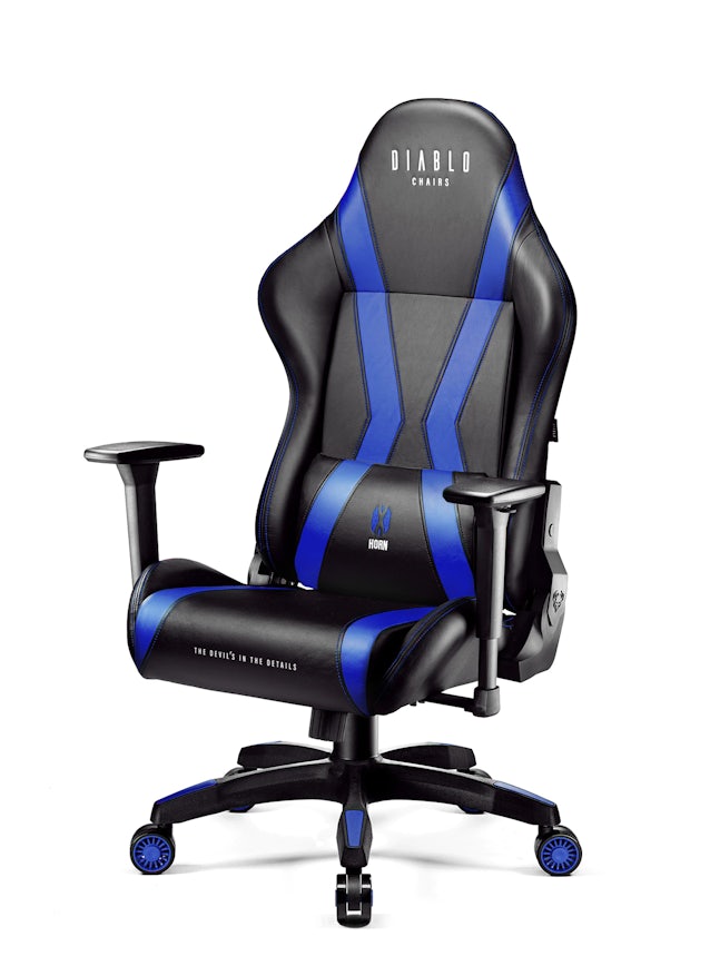 Ігрове комп'ютерне крісло Diablo X-Horn 2.0 Normal Size: чорно-синє