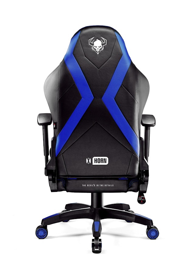 Chaise de gaming Diablo X-Horn 2.0 Taille Normale: Noire-Bleue