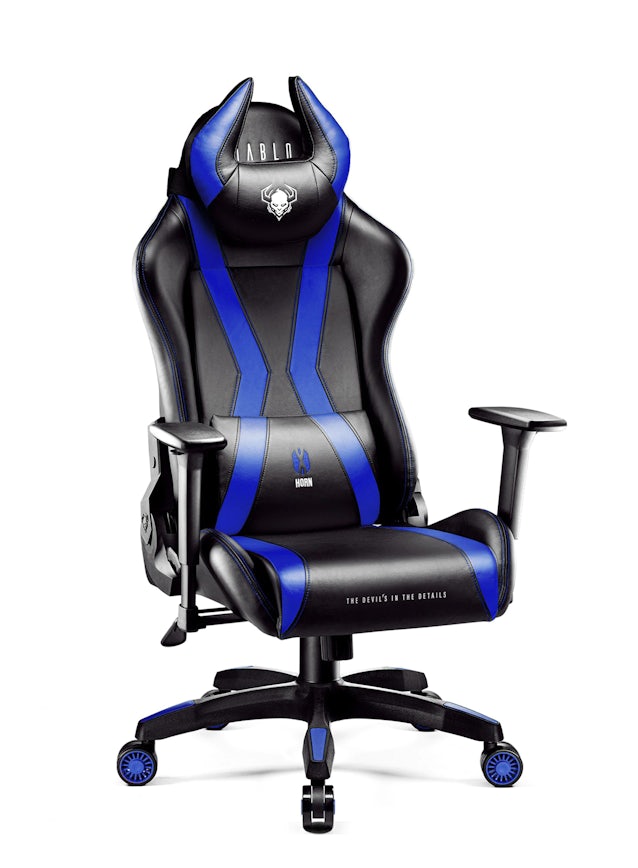 Ігрове комп'ютерне крісло Diablo X-Horn 2.0 Normal Size: чорно-синє