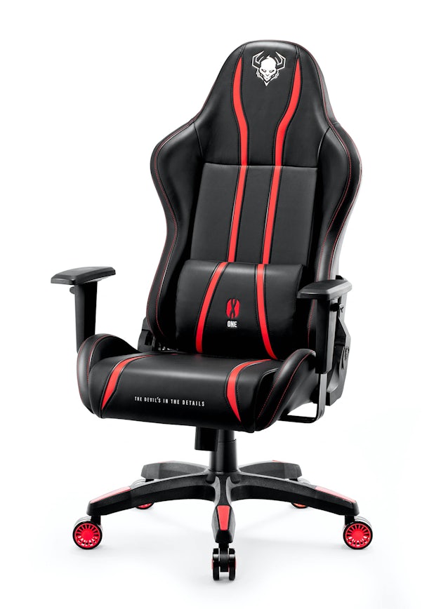 Ігрове комп'ютерне крісло Diablo X-One 2.0 King Size: чорно-червоне