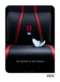 Chaise de gaming Diablo X-One 2.0 Taille King: Noire-Rouge