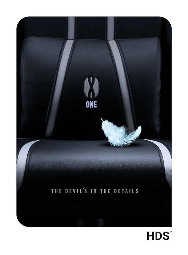 Fotel gamingowy Diablo X-One 2.0 King Size: Czarno-biały