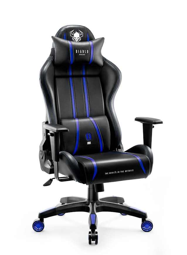 Chaise de gaming Diablo X-One 2.0 Taille Normale: Noire-Bleue