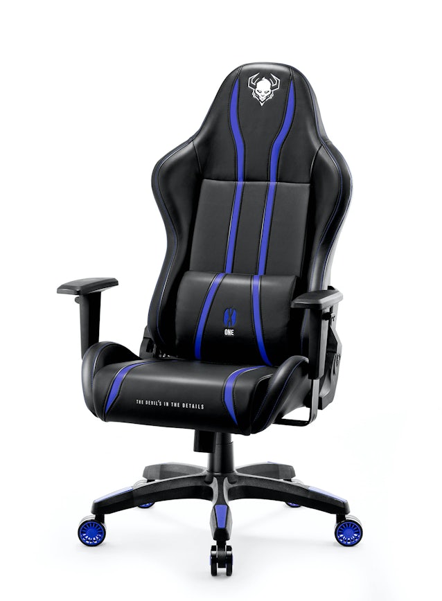 Ігрове комп'ютерне крісло Diablo X-One 2.0 Normal Size: чорно-синє