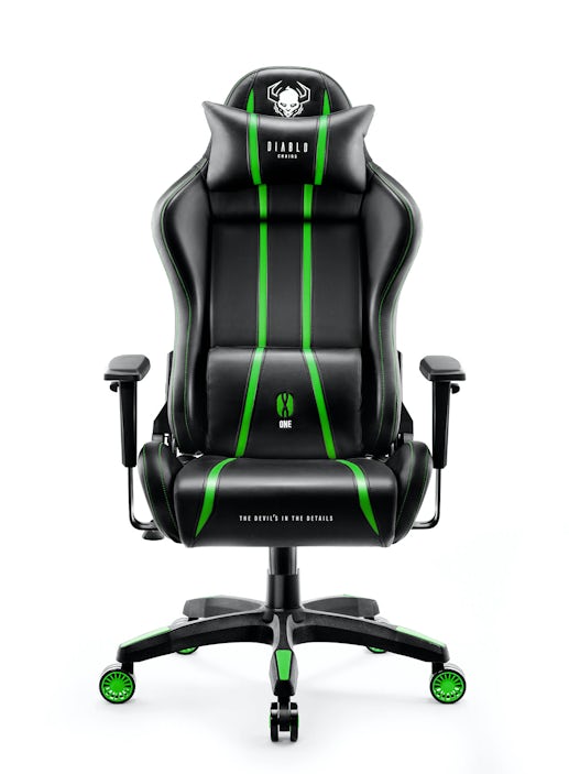 Ігрове комп'ютерне крісло Diablo X-One 2.0 Normal Size: чорно-зелене