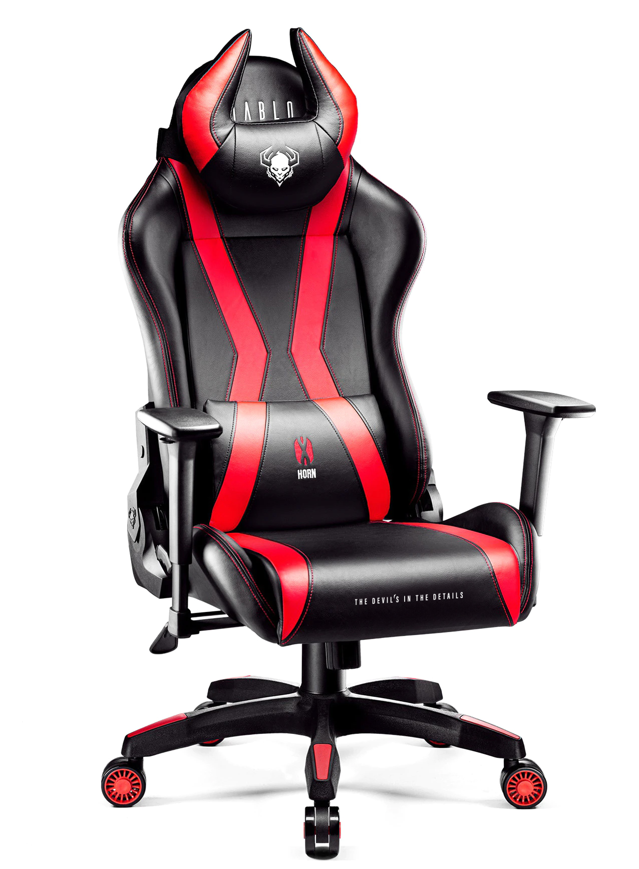 Diablo X-One 2.0 Gaming Office Desk Chair Adjustable Armrests Ergonomic Design Neck Lumbar Cushion Green, Normal 