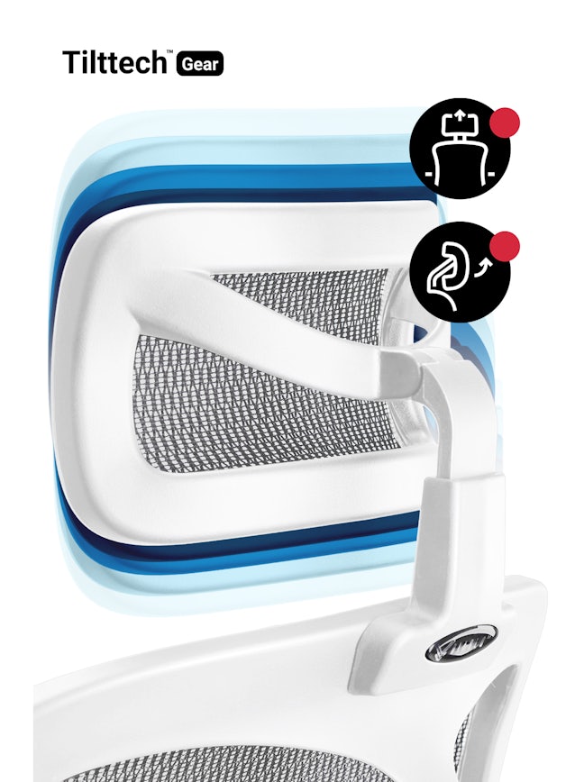Fotel ergonomiczny DIABLO V-BASIC: biało-szary