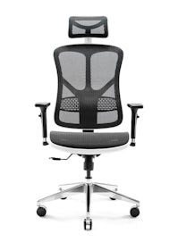 Kancelárska ergonomická stolička DIABLO V-BASIC: bielo-čierna Diablochairs