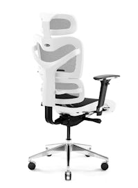 Fotel ergonomiczny DIABLO V-COMMANDER : biało-czarny 
