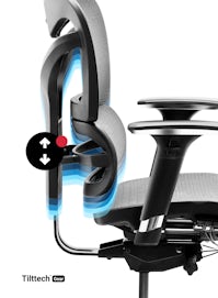 Kancelářská ergonomická židle Diablo V-Commander: černo-šedá Diablochairs