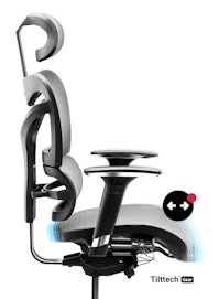 Kancelárska ergonomická stolička DIABLO V-COMMANDER : čierno-šedá  Diablochairs
