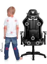 Fotel dziecięcy Diablo X-Ray Kids Size: Czarno-szary