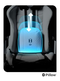 Fotel gamingowy Diablo X-Ray Normal Size: Biało-czarny