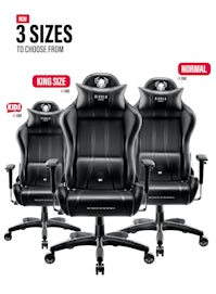 Fotel gamingowy Diablo X-One 2.0 King Size: Czarno-czarny