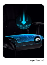 Chaise de gaming Diablo X-Ray Taille Normale: Noire-Grise