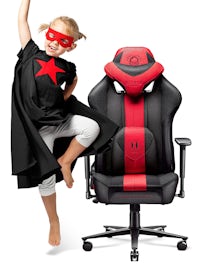 Chaise pour Enfants Diablo X-Player 2.0 en Tissu; Taille Kids: Cramoisie-Anthracite 