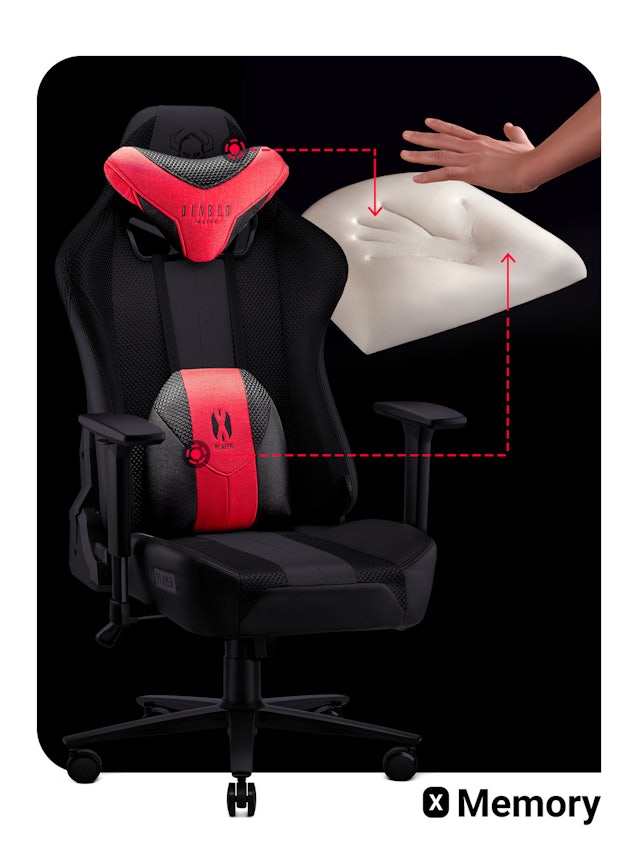 Gaming Chair Diablo X-Player 2.0 Textile Kids Size: crimson-anthracite