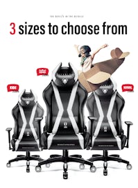 Chaise de gaming Diablo X-Horn 2.0 Taille Normale: Noire-Blanche