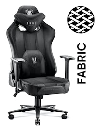 Ігрове комп'ютерне крісло з тканини Diablo X-Player 2.0 King Size: чорне