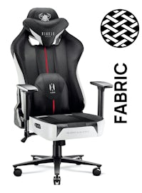 Diablo X-Player 2.0 szövet gamer szék King Size: fehér-fekete Diablochairs
