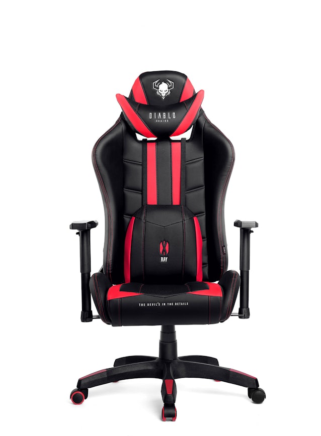 Diablo X-Ray forgatható gamer szék gyerekeknek Kids Size: Fekete-piros Diablochairs