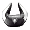 Подушка для підголівника Diablo Chairs X-Horn з персоналізованою вишивкою чорного кольору 