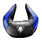 Personalisierte Kopfstütze Diablo Chairs X-Horn: Schwarz-Blau