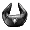  Záhlavní polštářek Diablochairs X-Horn s Vaší výšivkou černý