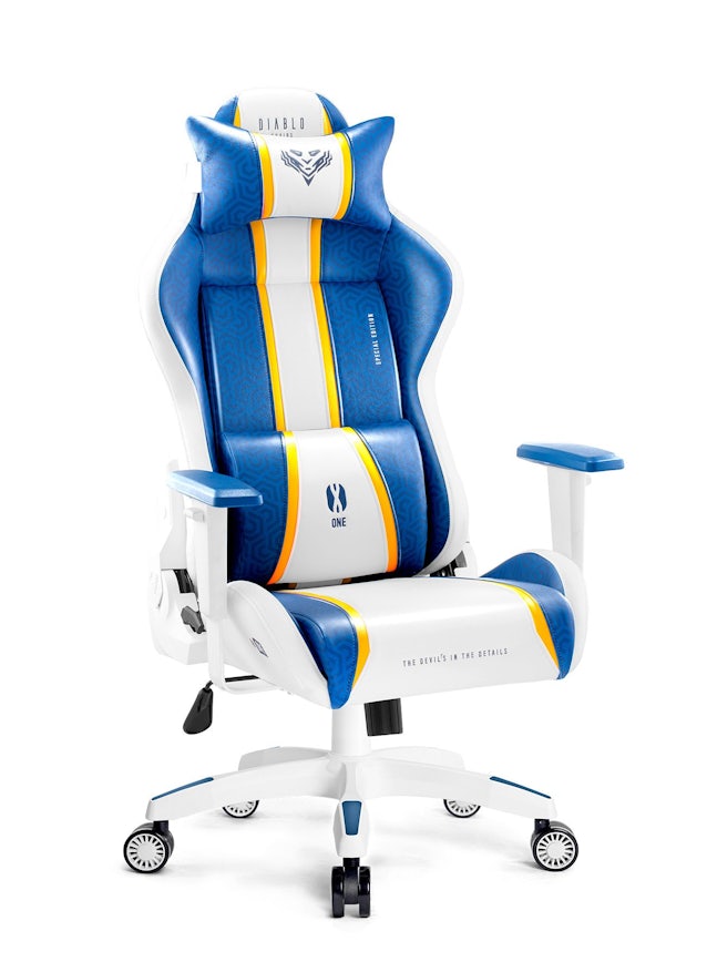 Herní židle Diablo X-One 2.0 Normal Size: Aqua Blue / Modrá Diablochairs